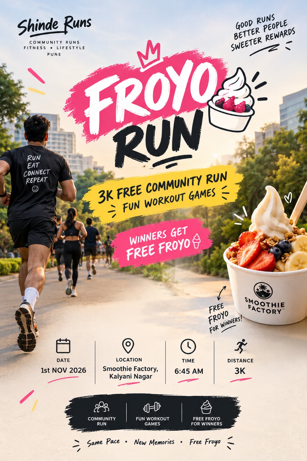 FROYO RUN | FREE COMMUNITY RUN + WORKOUT
